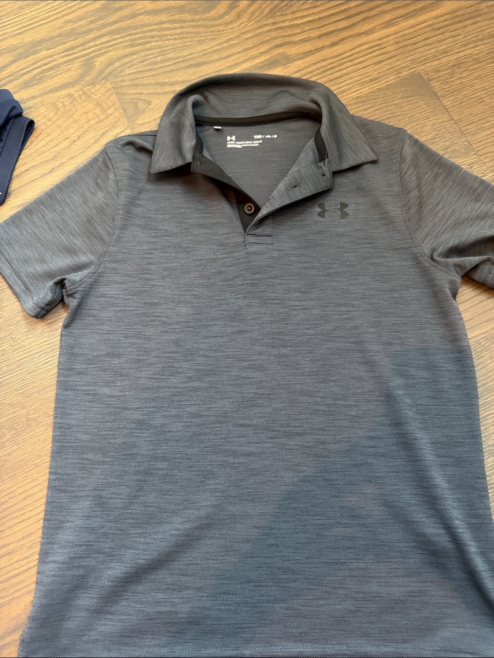 Under Armour Boys' Charcoal Heather Polo Shirt